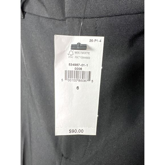 Banana Republic NWT Women’s Black Sculpted Stretch Straight Trouser Pants size 6 - Picture 7 of 10